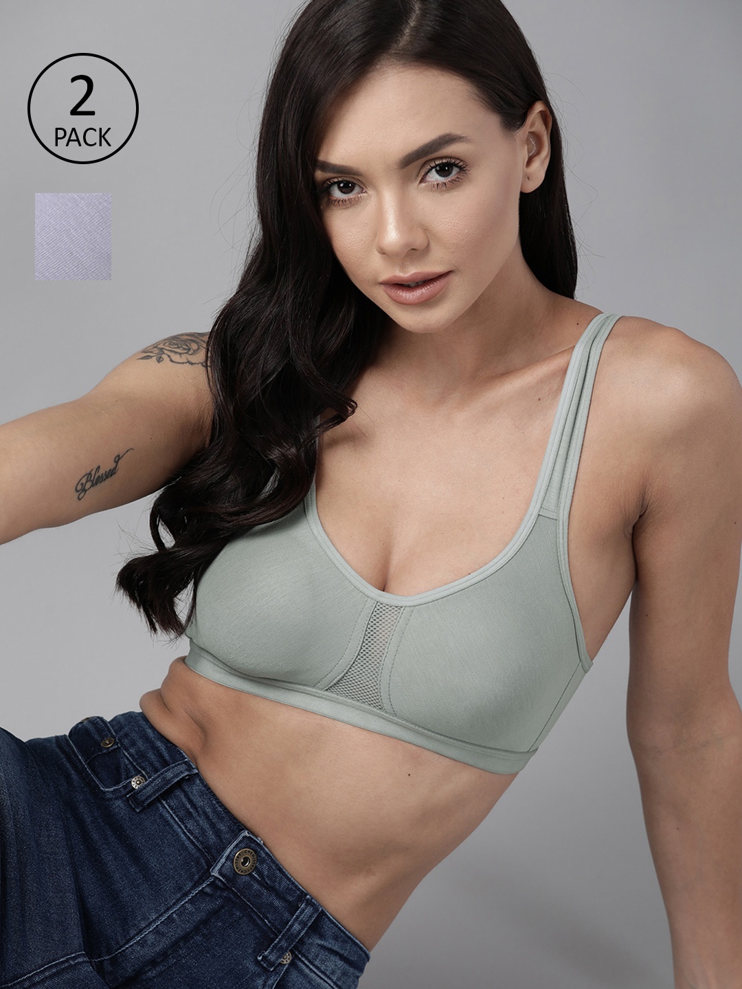 

Roadster Pack Of Two T-shirt Bra Bra Medium Coverage, Lavender