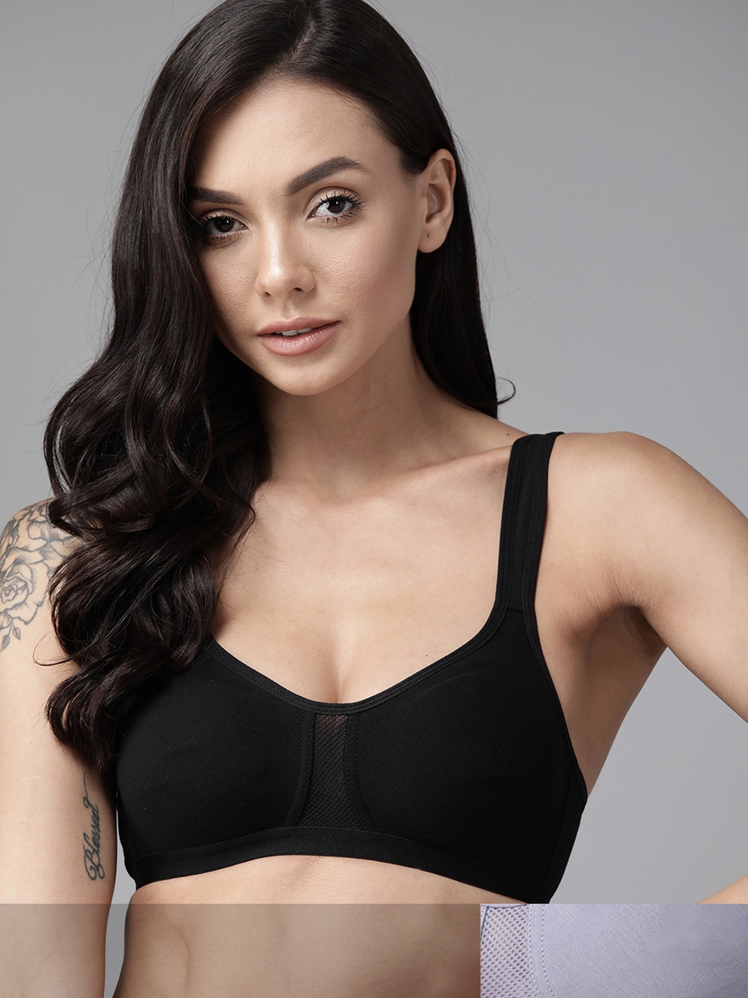 

Roadster Pack Of Two T-shirt Bra Medium Coverage, Black