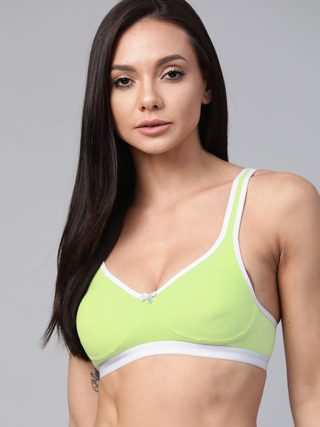 

Roadster Fluorescent Green Full Coverage T-shirt Bra