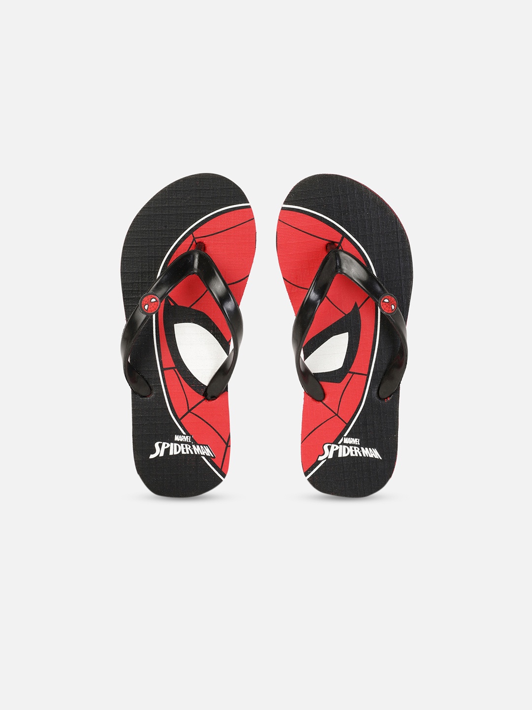 

Kids Ville Boys Black & Red Spiderman Rubber Thong Flip-Flops