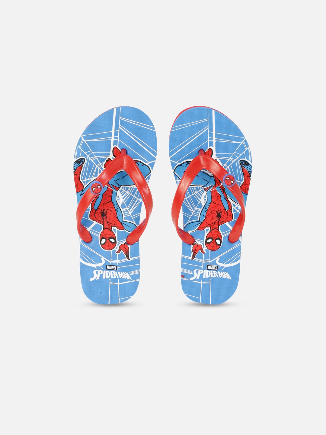 

Kids Ville Boys Blue & Red Spiderman Printed Rubber Thong Flip-Flops