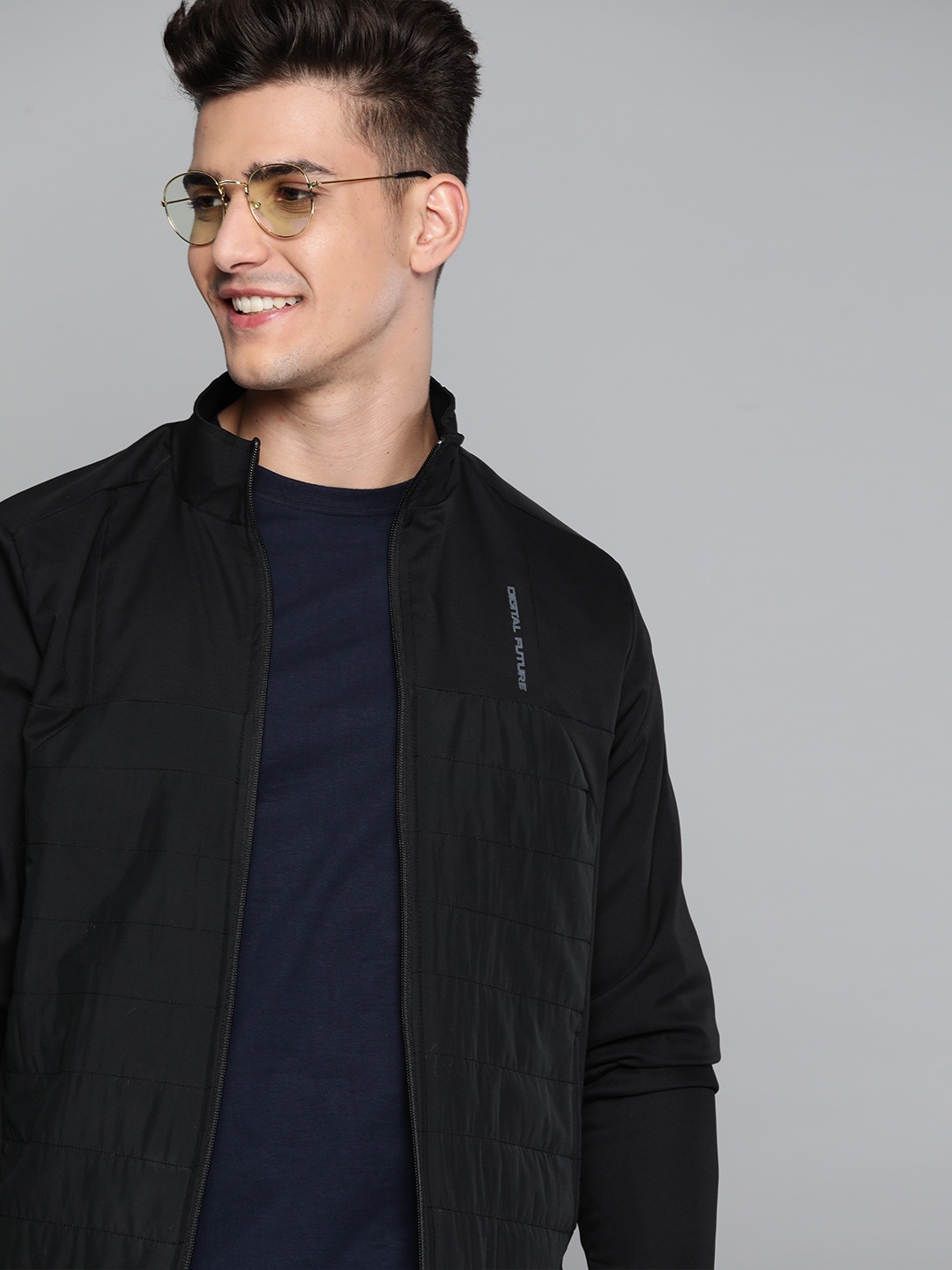 

Mast & Harbour Men Black Padded Jacket