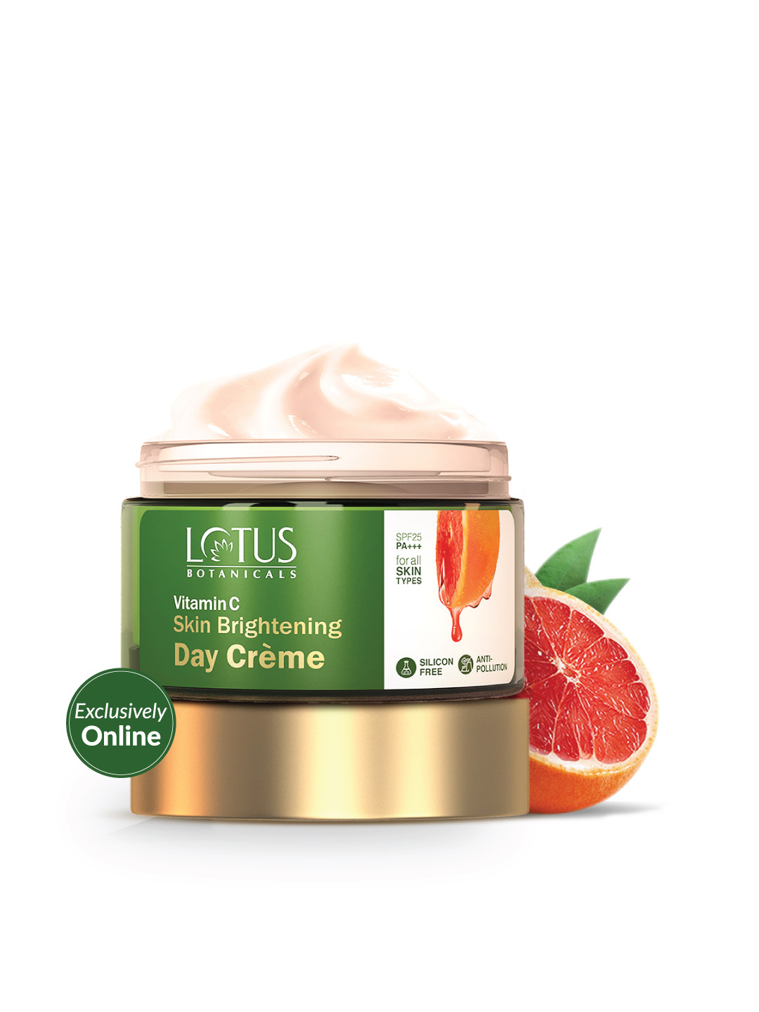 

Lotus Botanicals Vitamin C Skin Brightening Day Cream 50 g, Green