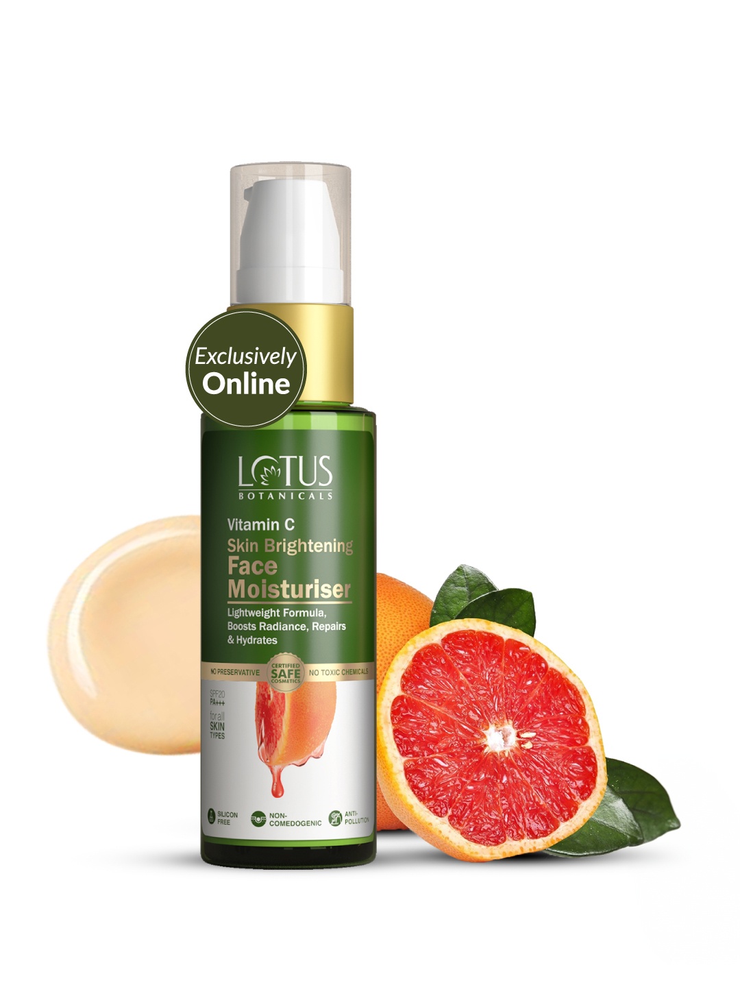 

Lotus Botanicals Vitamin C Skin Brightening Face Moisturiser 45 g, White