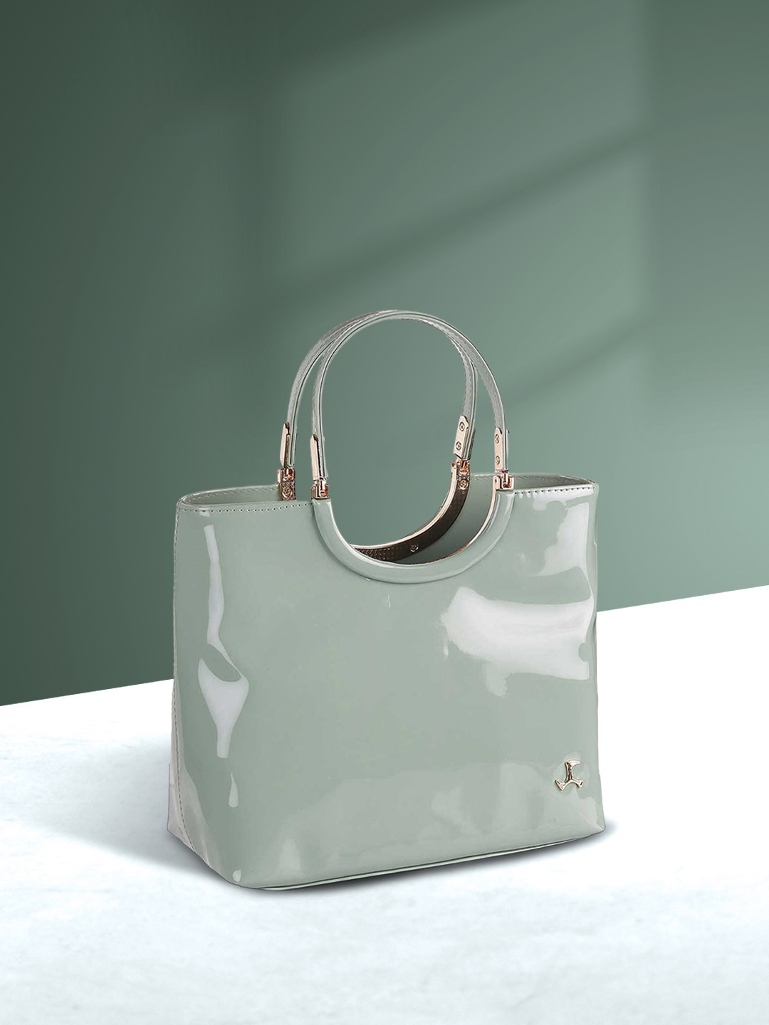 

Mochi Green PU Oversized Swagger Handheld Bag
