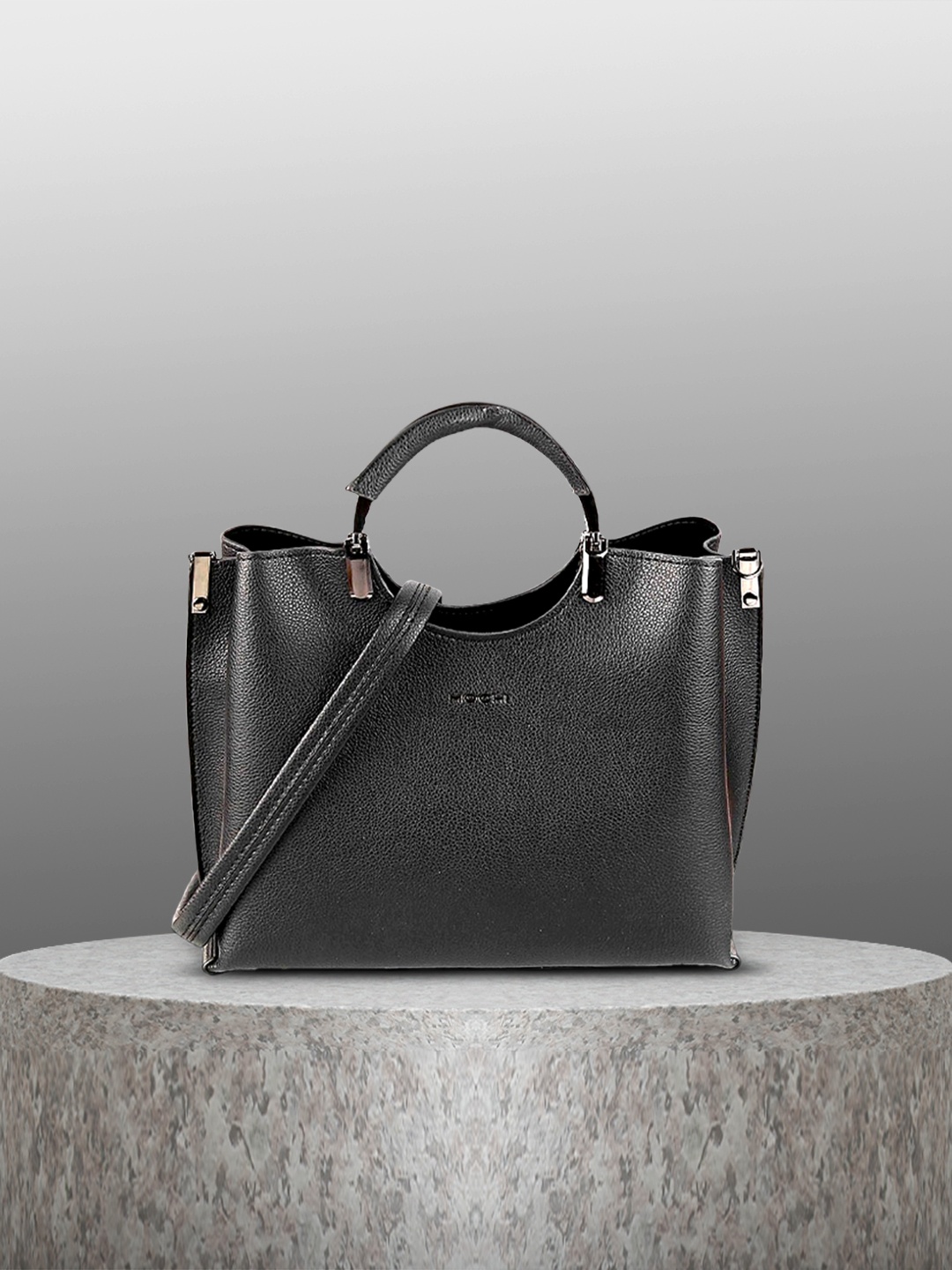 

Mochi Black PU Shopper Tote Bag