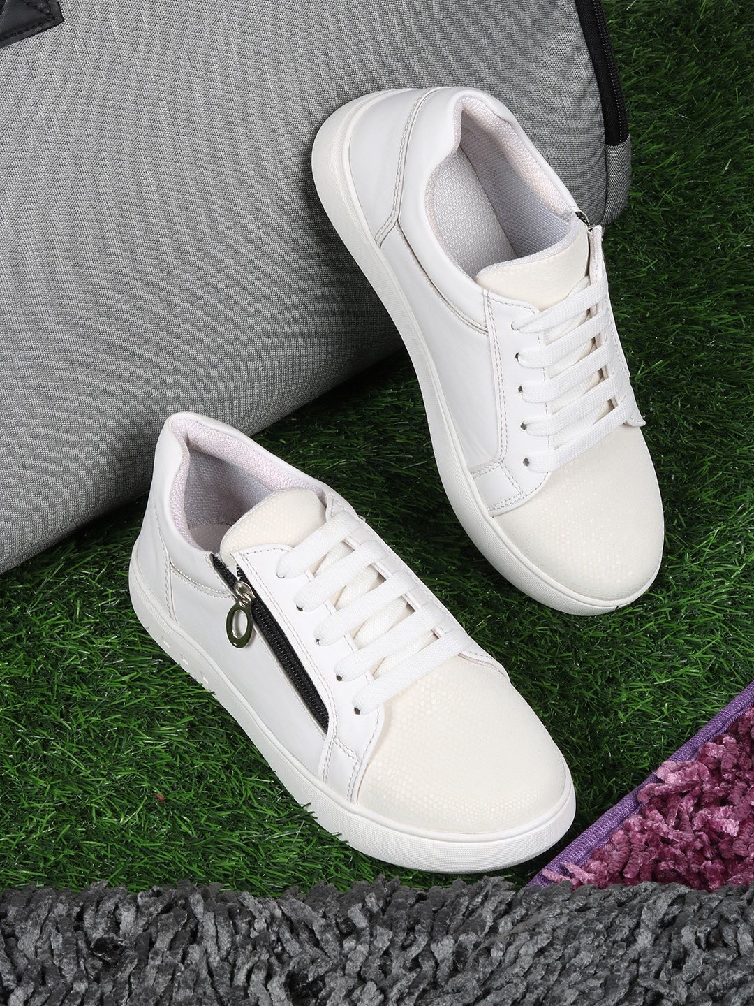 

ZAPATOZ Women White Sneakers