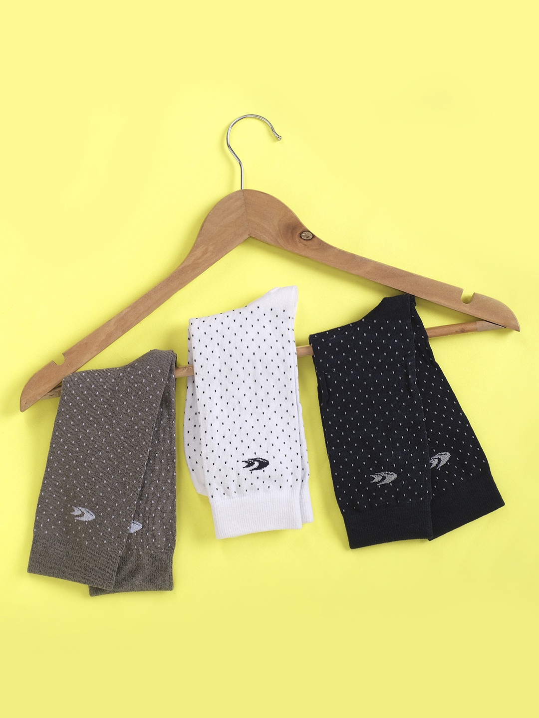 

Allen Cooper Men Pack Of 3 Assorted Above Ankle-Length Cotton Socks
