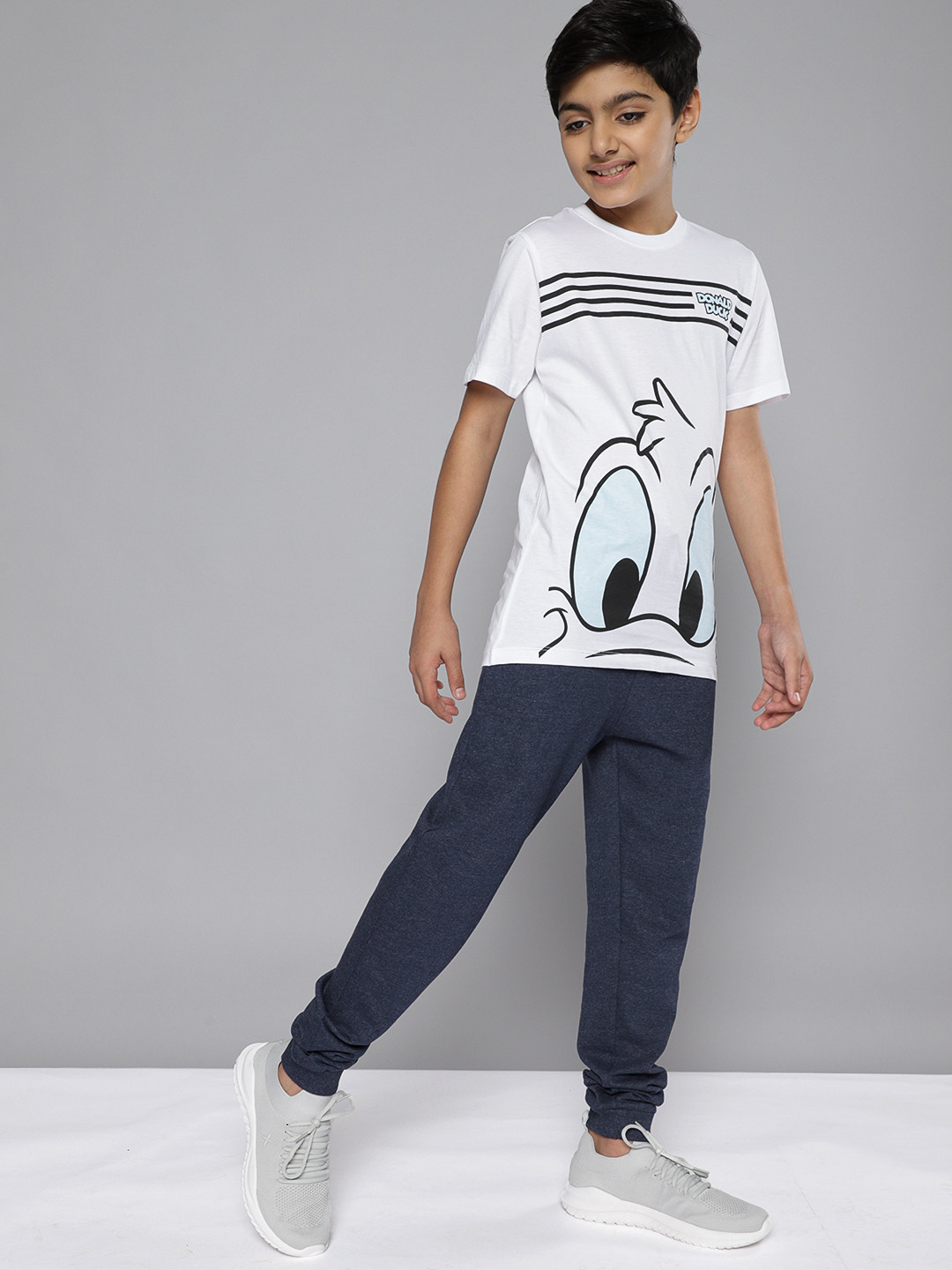 

Kook N Keech Teens Boys Blue Solid Pure Cotton Joggers