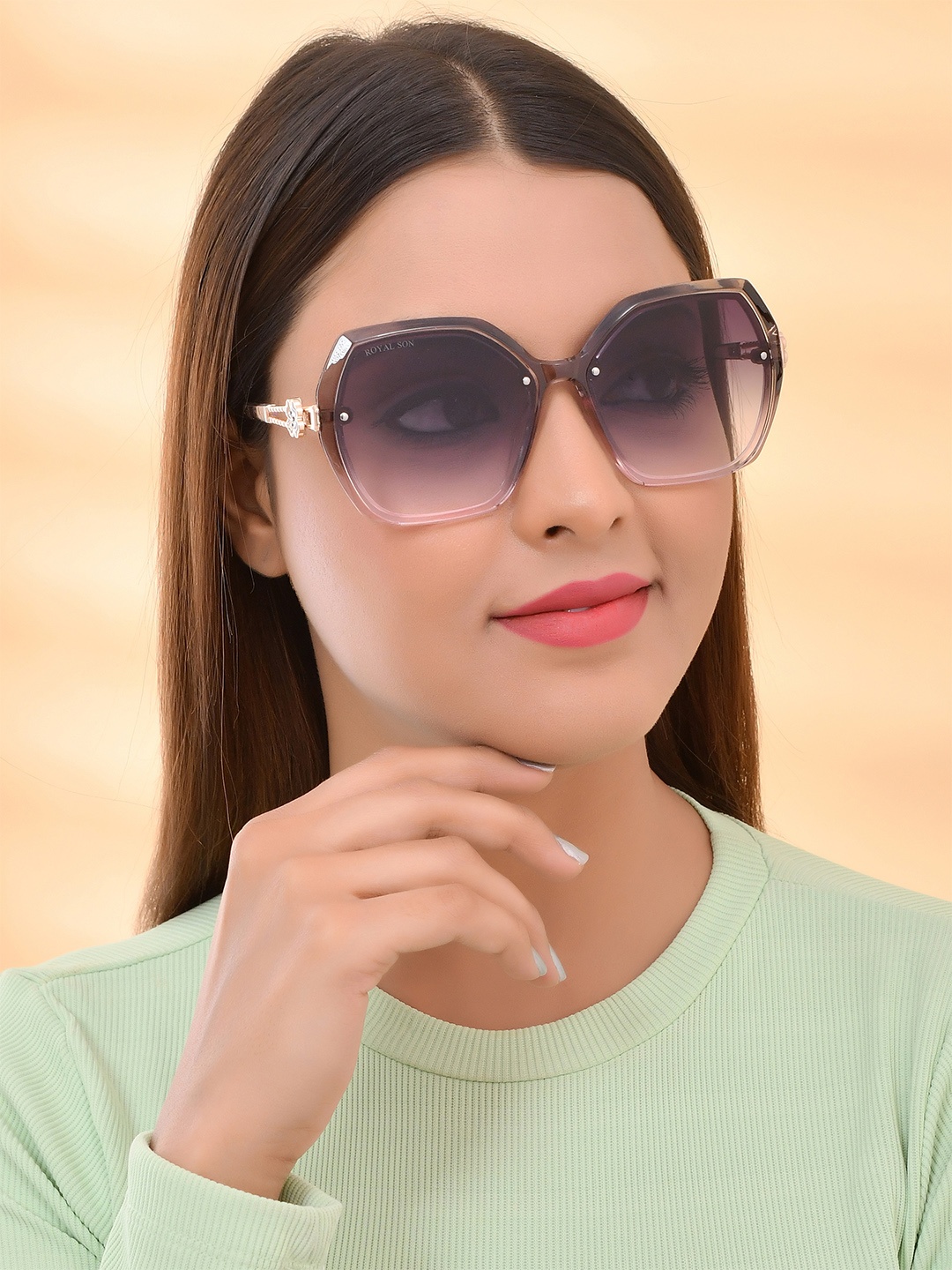 

ROYAL SON Women Grey UV Protected Lens & Purple Butterfly Sunglasses CHIWM00115-C3