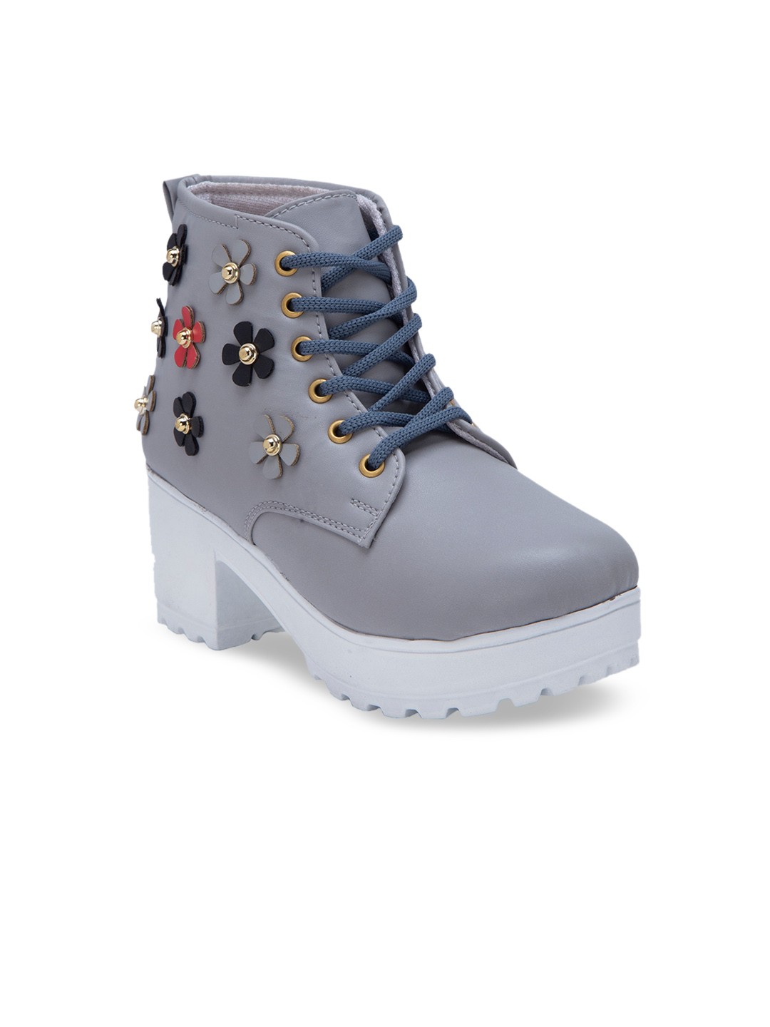 

DEAS Women Grey Solid Regular Boots
