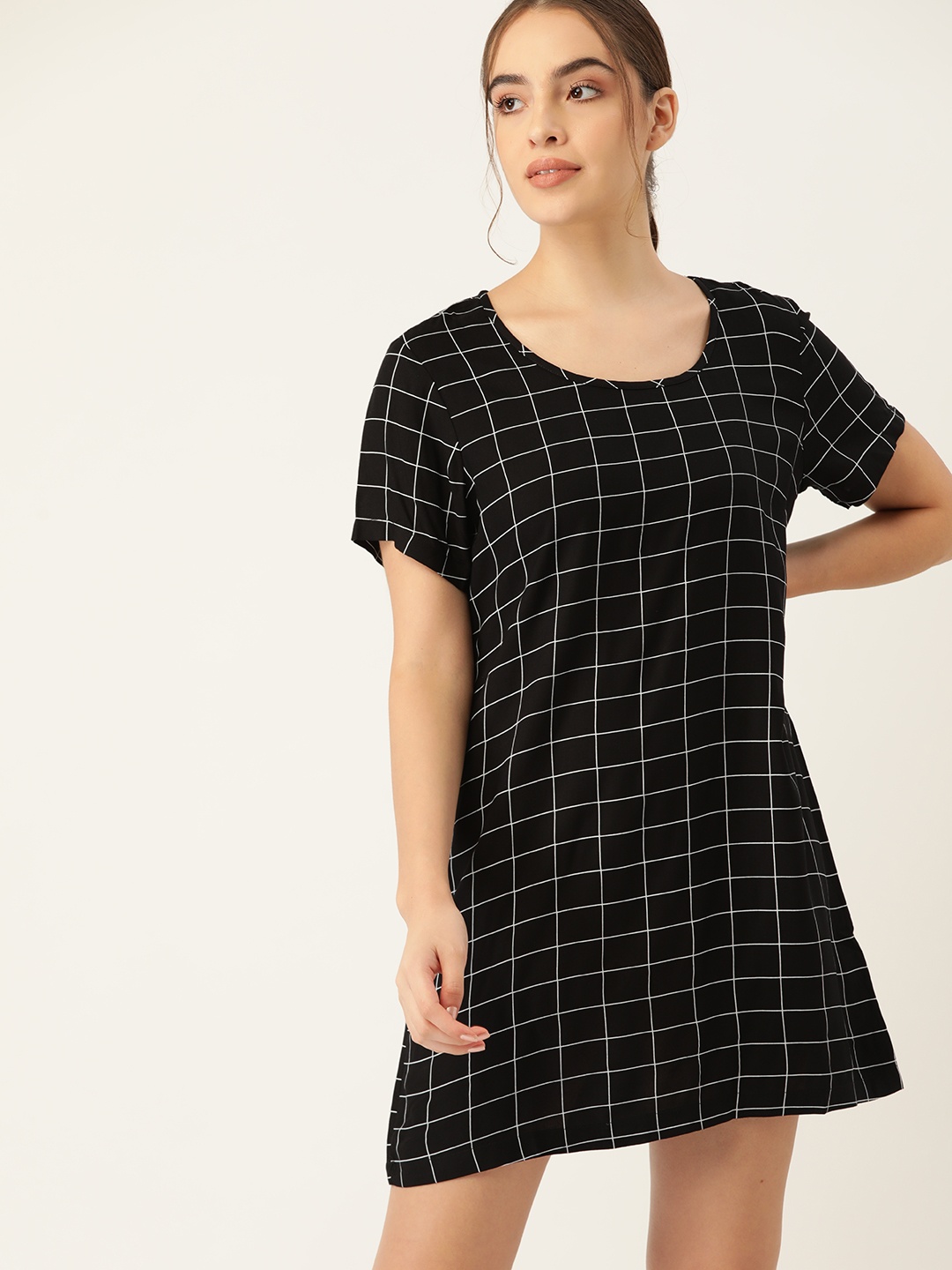 

ETC Black Checked Sleep Shirt