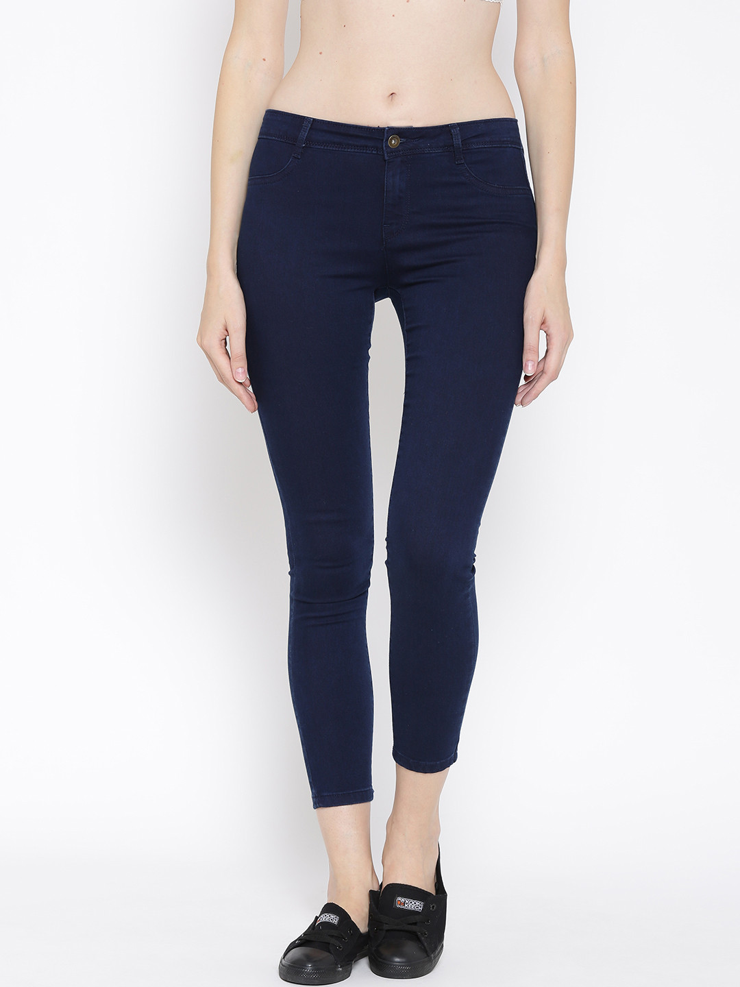 

Vero Moda Navy Cropped Stretchable Jeans, Navy blue