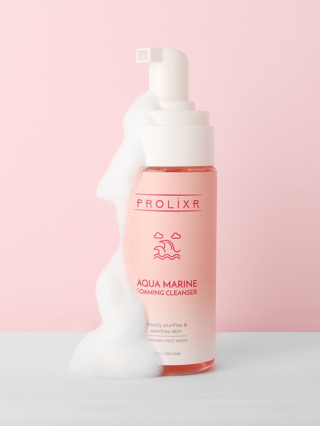 

PROLIXR Aqua Marine Foaming Cleanser to Detoxifies & Refreshes Skin - 150 ml, Pink