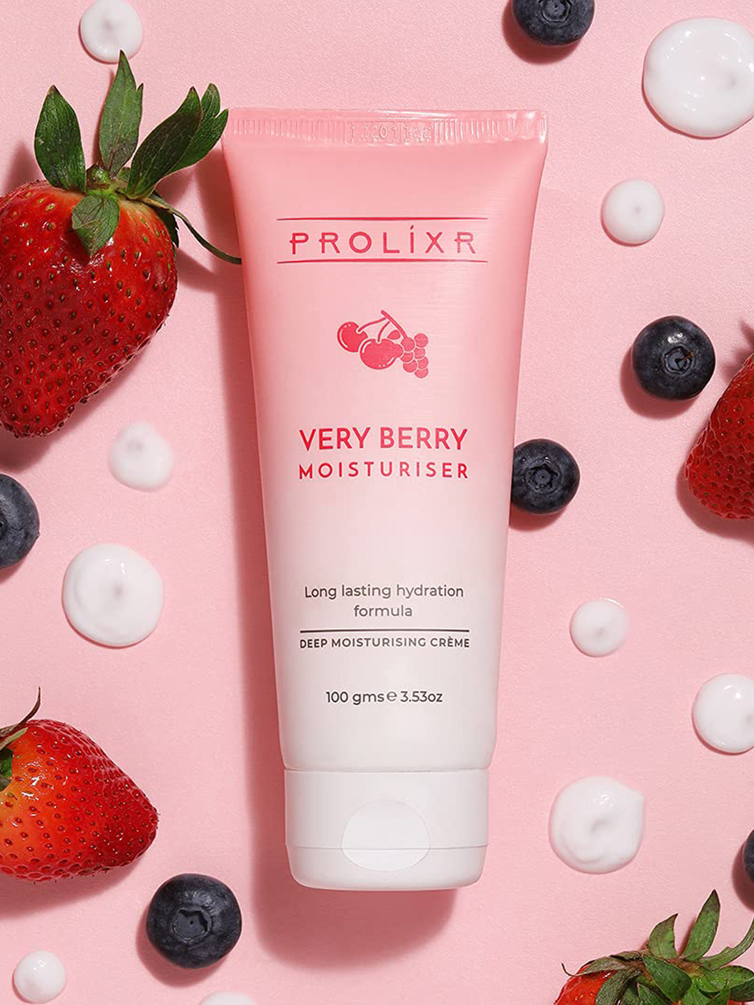 

PROLIXR Very Berry Moisturizer with Aloe Vera to Hydrates & Refreshes Skin - 100 g, White