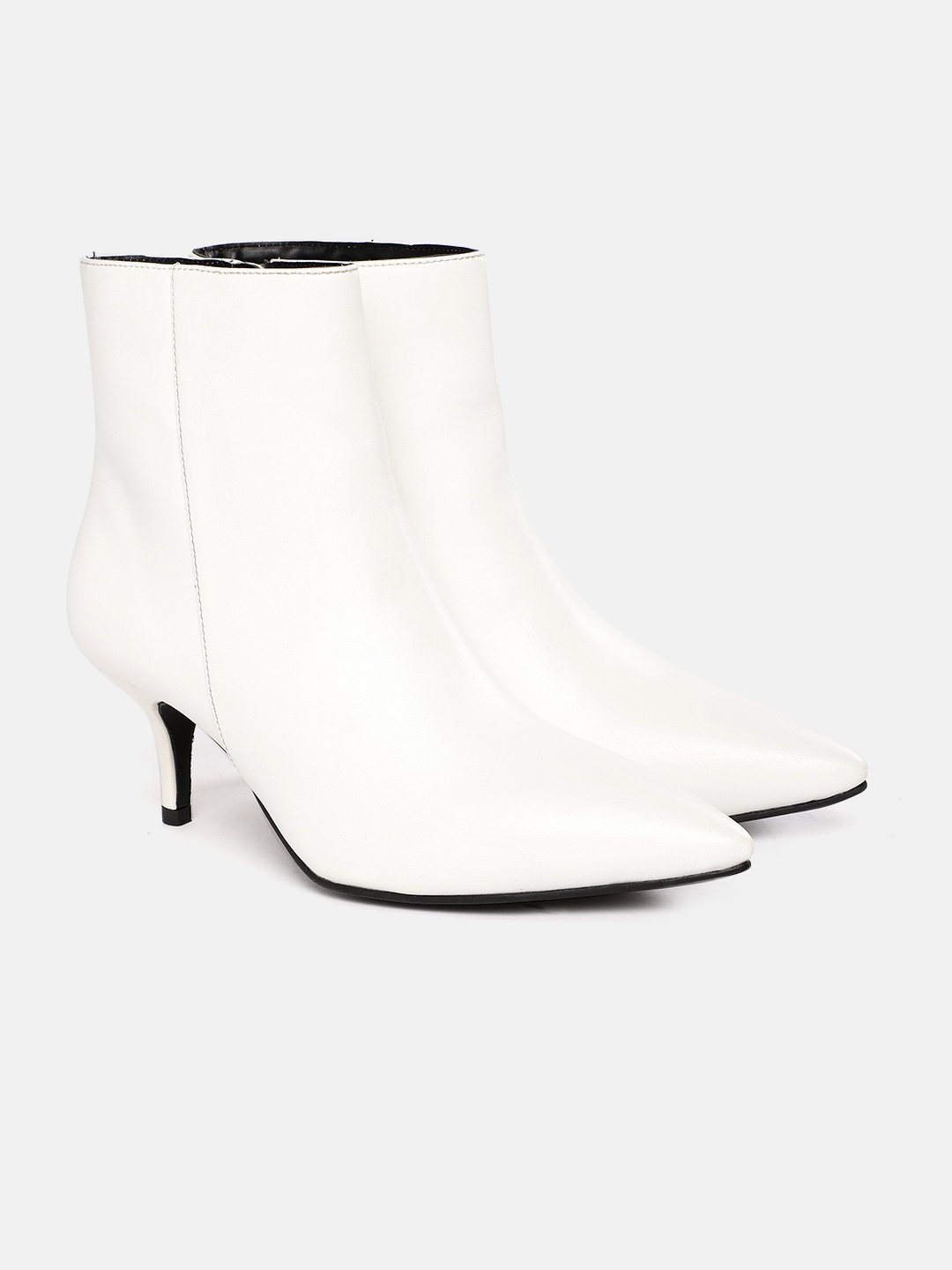 

CORSICA White Solid Heeled Boots