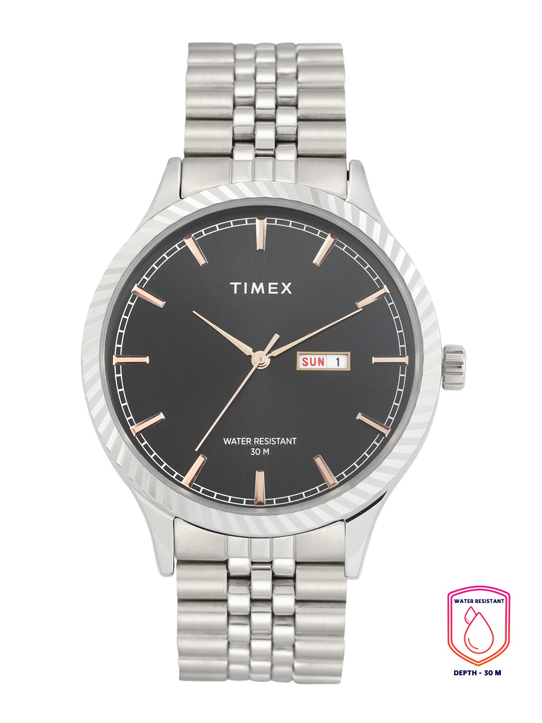 

Timex Men Black Analogue Watch - TW0TG7500