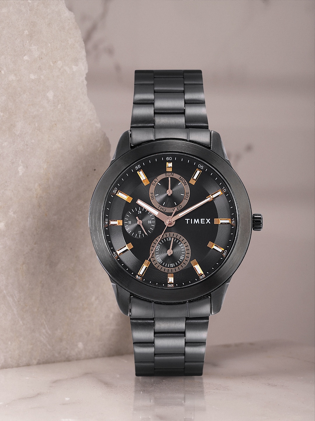 

Timex Men Black Multifunction Analogue Watch - TWEG18508