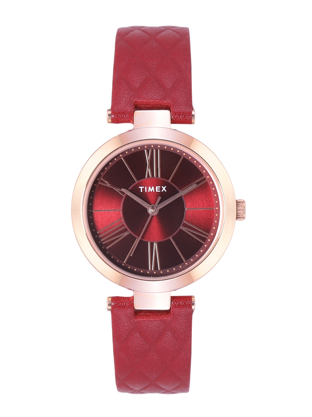 

Timex Women Red Analogue Watch - TWEL11804, Maroon