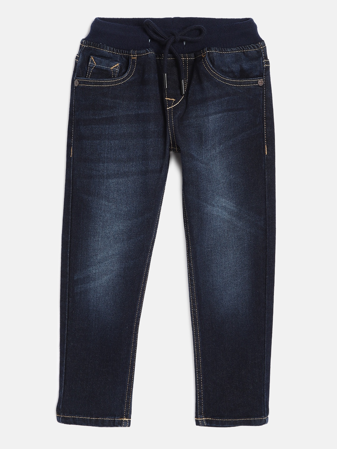 

HERE&NOW Boys Blue Light Fade Elasticated Jeans