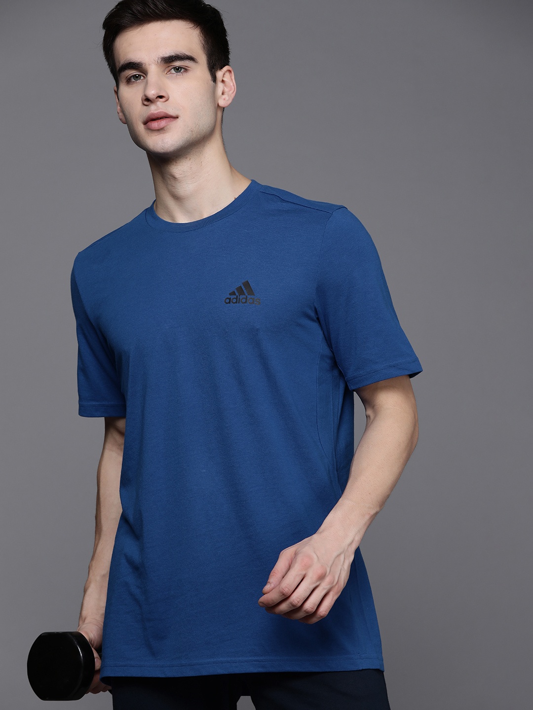 

ADIDAS Men Blue FR T Solid T-shirt
