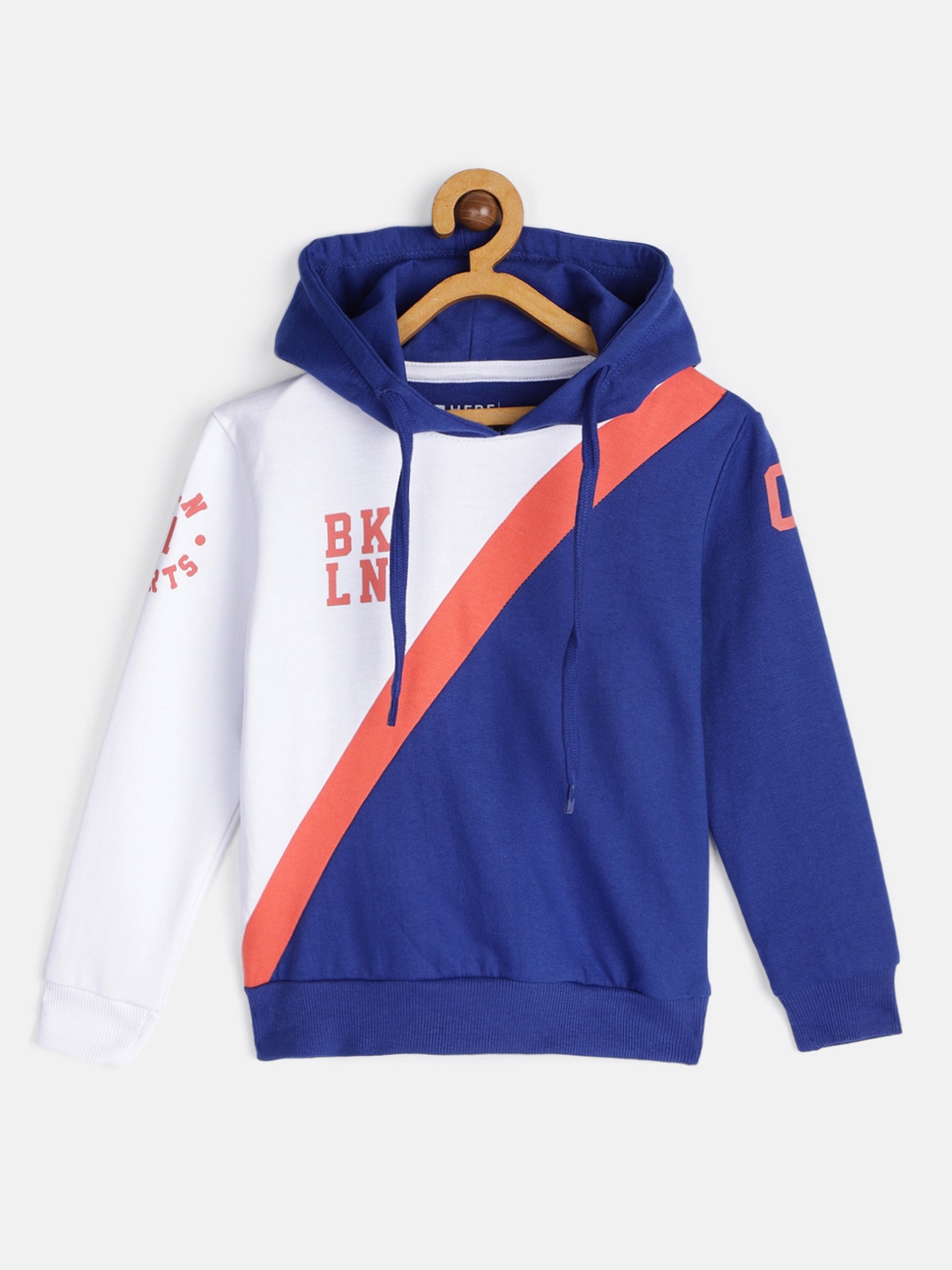 

HERE&NOW Boys Multicoloured Colourblocked Hooded Sweatshirt, Multi