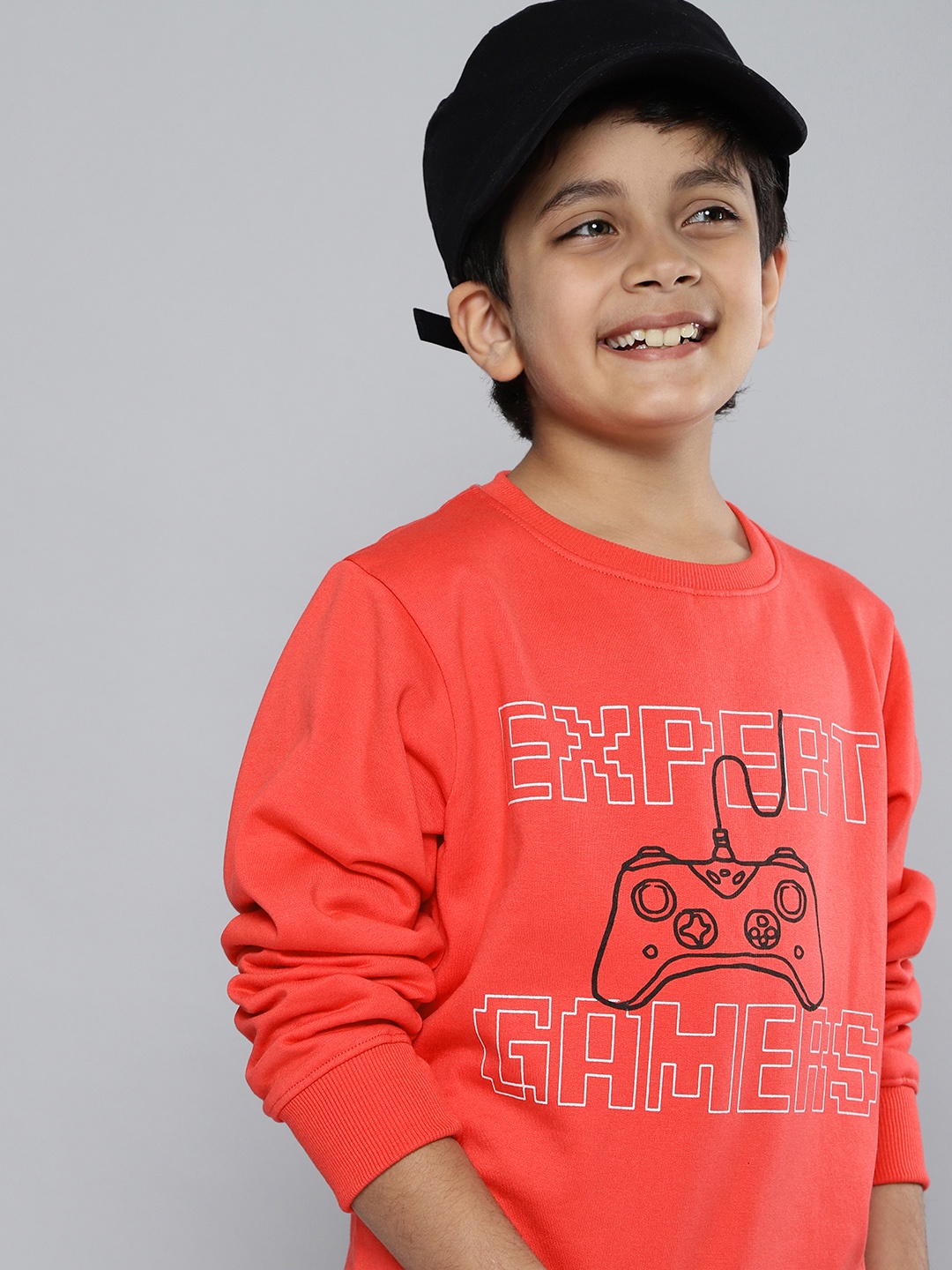 

HERE&NOW Boys Red Printed Sweatshirt
