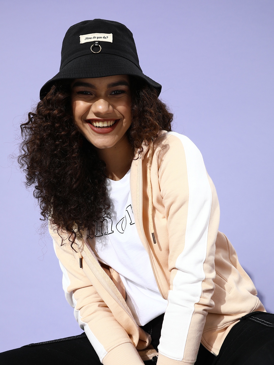 

ether Women Attractive Peach Solid Sweatshirt