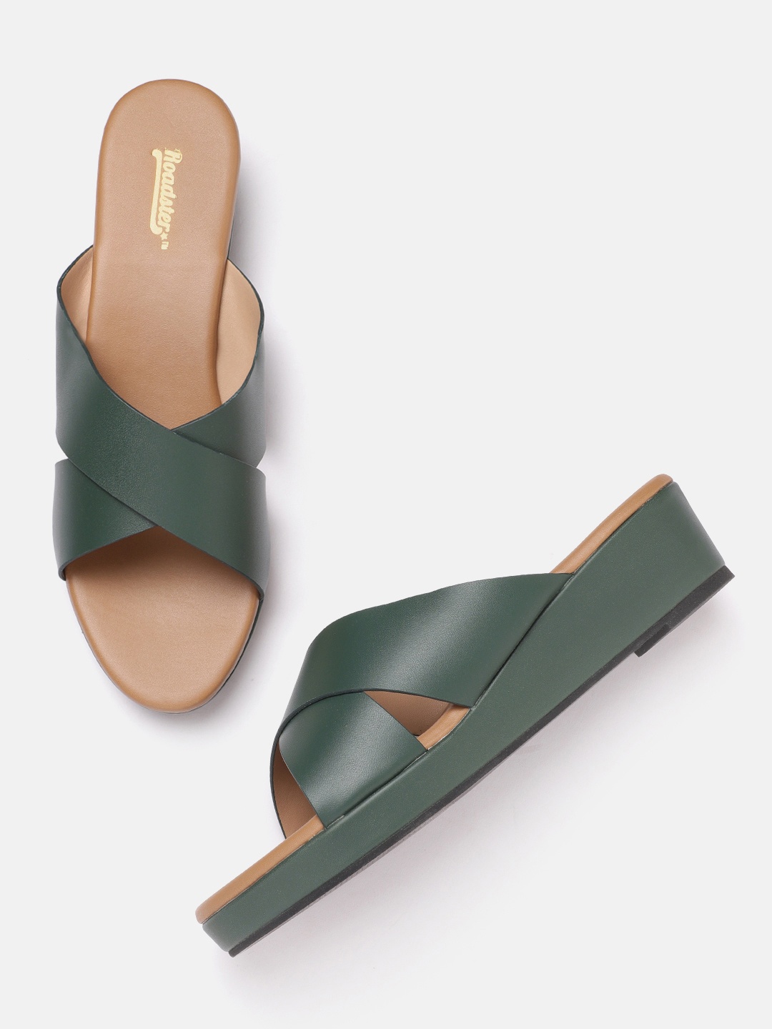 

Roadster Women Green Solid Wedges