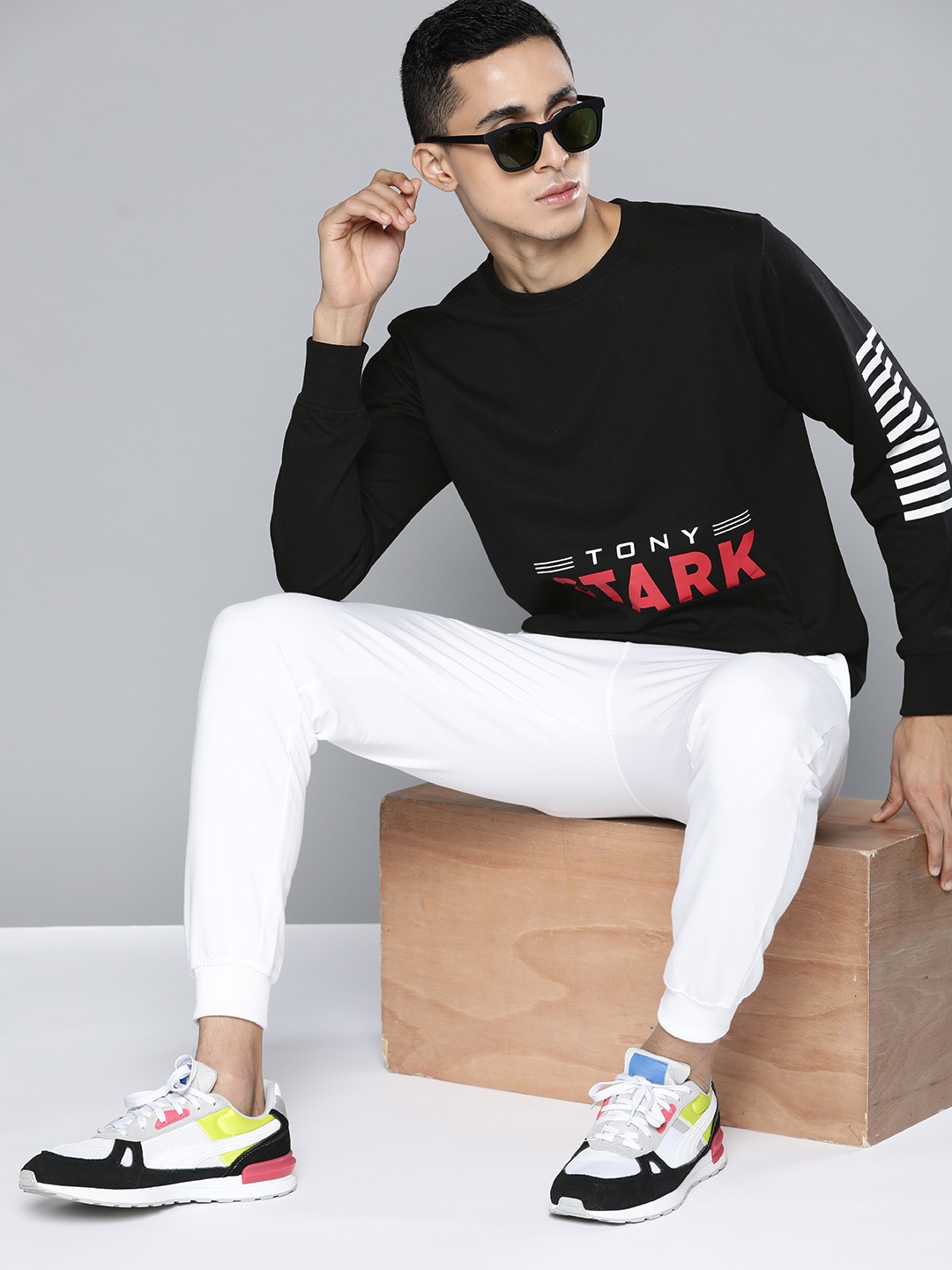

Kook N Keech Marvel Men Black & Red Iron Man Print Sweatshirt