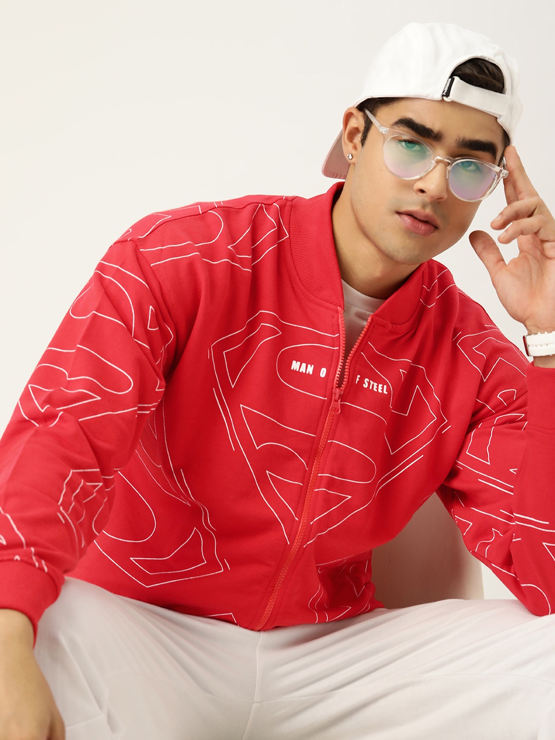 

Kook N Keech Superman Men Red Printed Sweatshirt