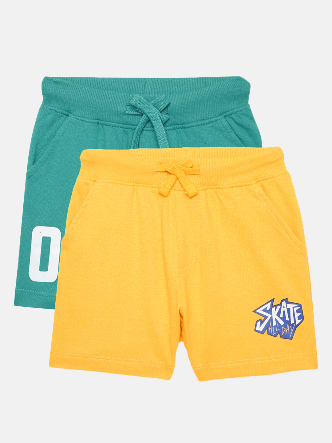 

Cherokee Boys Assorted Pack of 2 Printed Pure Cotton Mid-Rise Shorts