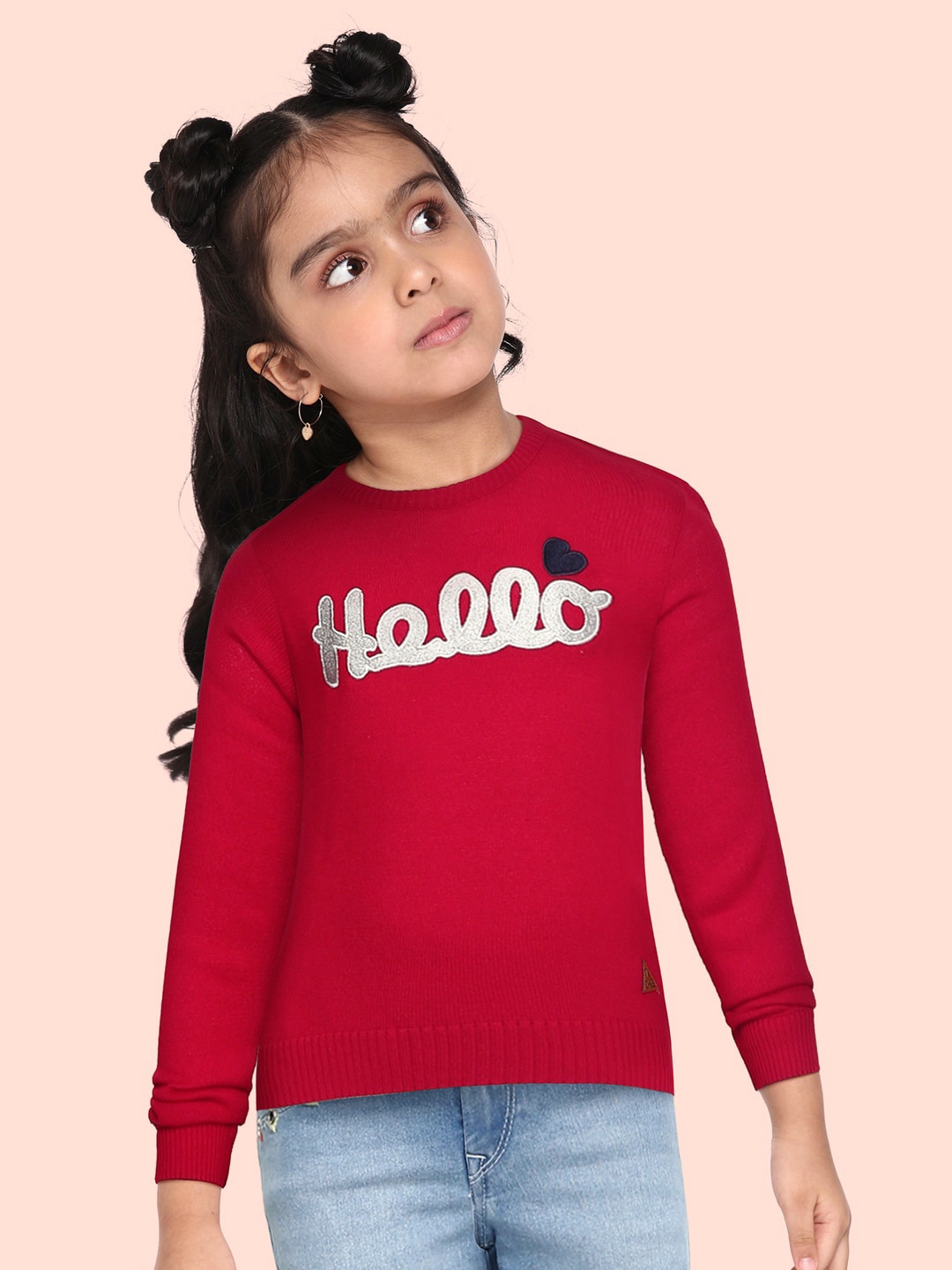 

Cherokee Girls Red Printed Pullover