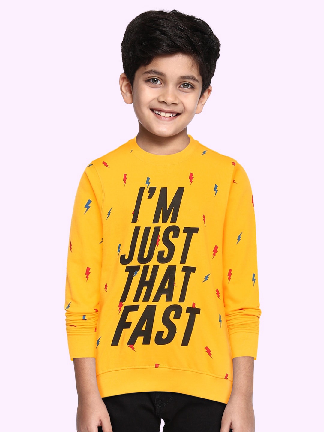 

Cherokee Boys Mustard Printed Sweatshirt