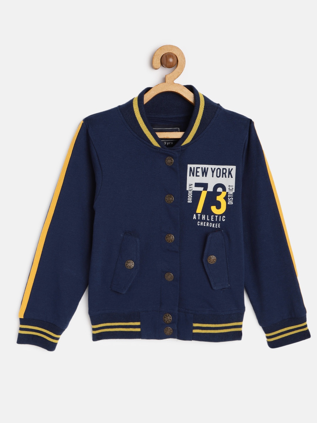 

Cherokee Boys Blue Solid Pure Cotton Sweatshirt