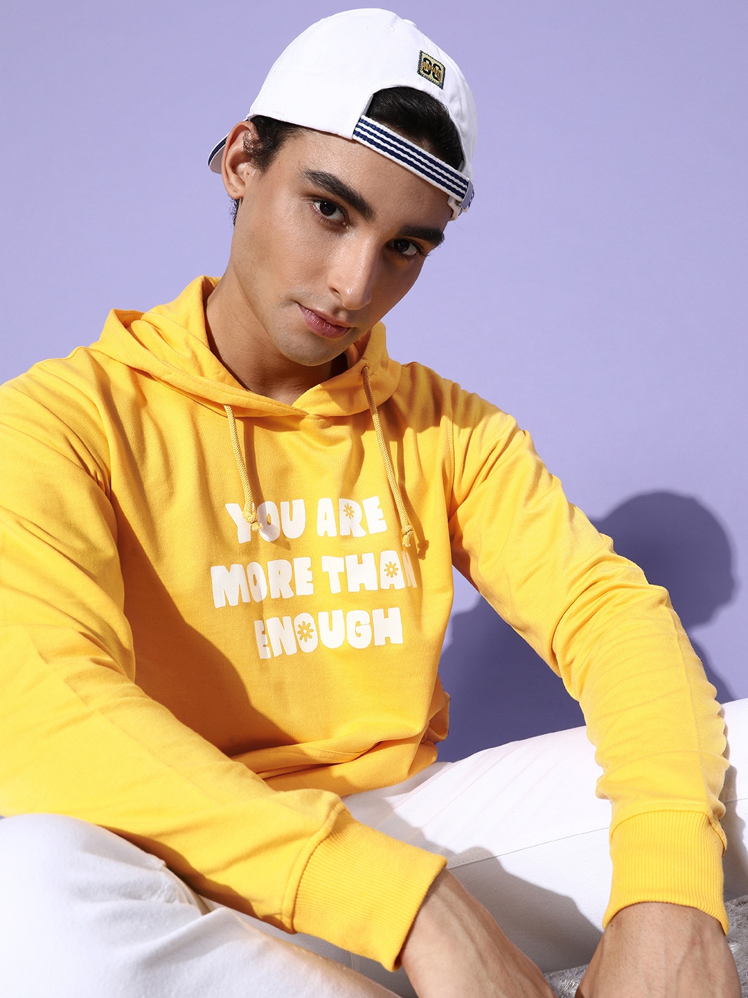 

Kook N Keech Men Bright Yellow Printed Graphic Sweatshirt