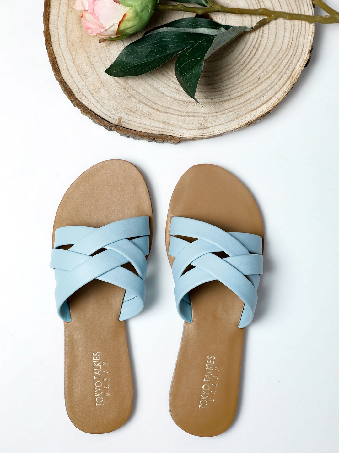 

Tokyo Talkies Women Blue Open Toe Flats