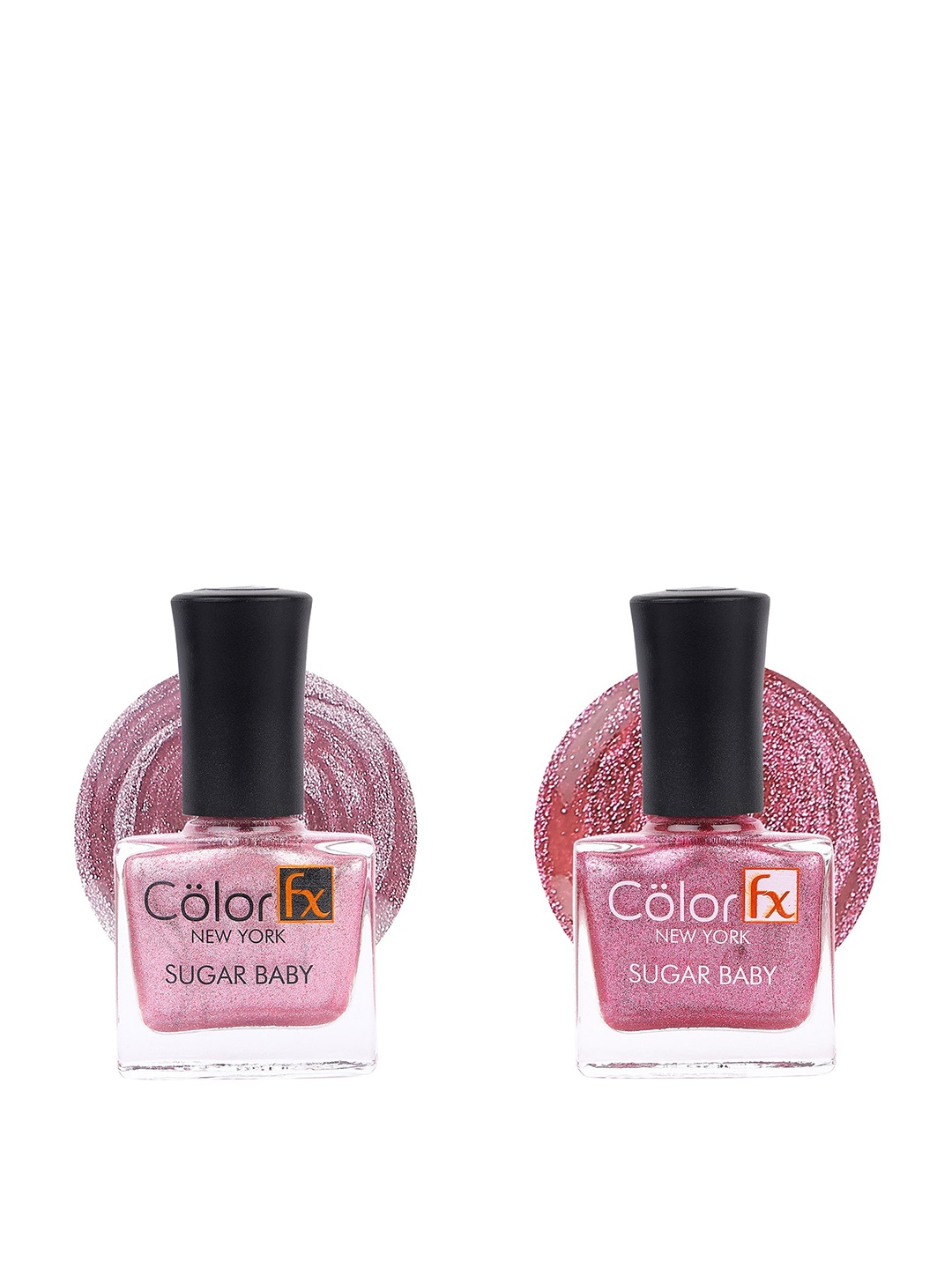 

Color Fx Set Of 2 Nail Enamel Sugar Baby - Wedding Collection, Pink