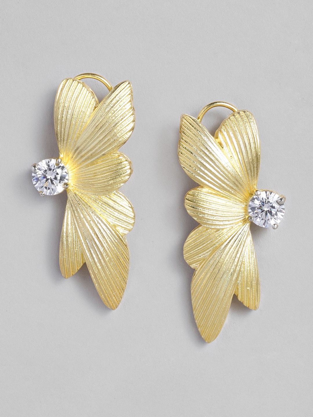 

MIDASKART Gold-Plated Butterfly Shaped Studs Earrings