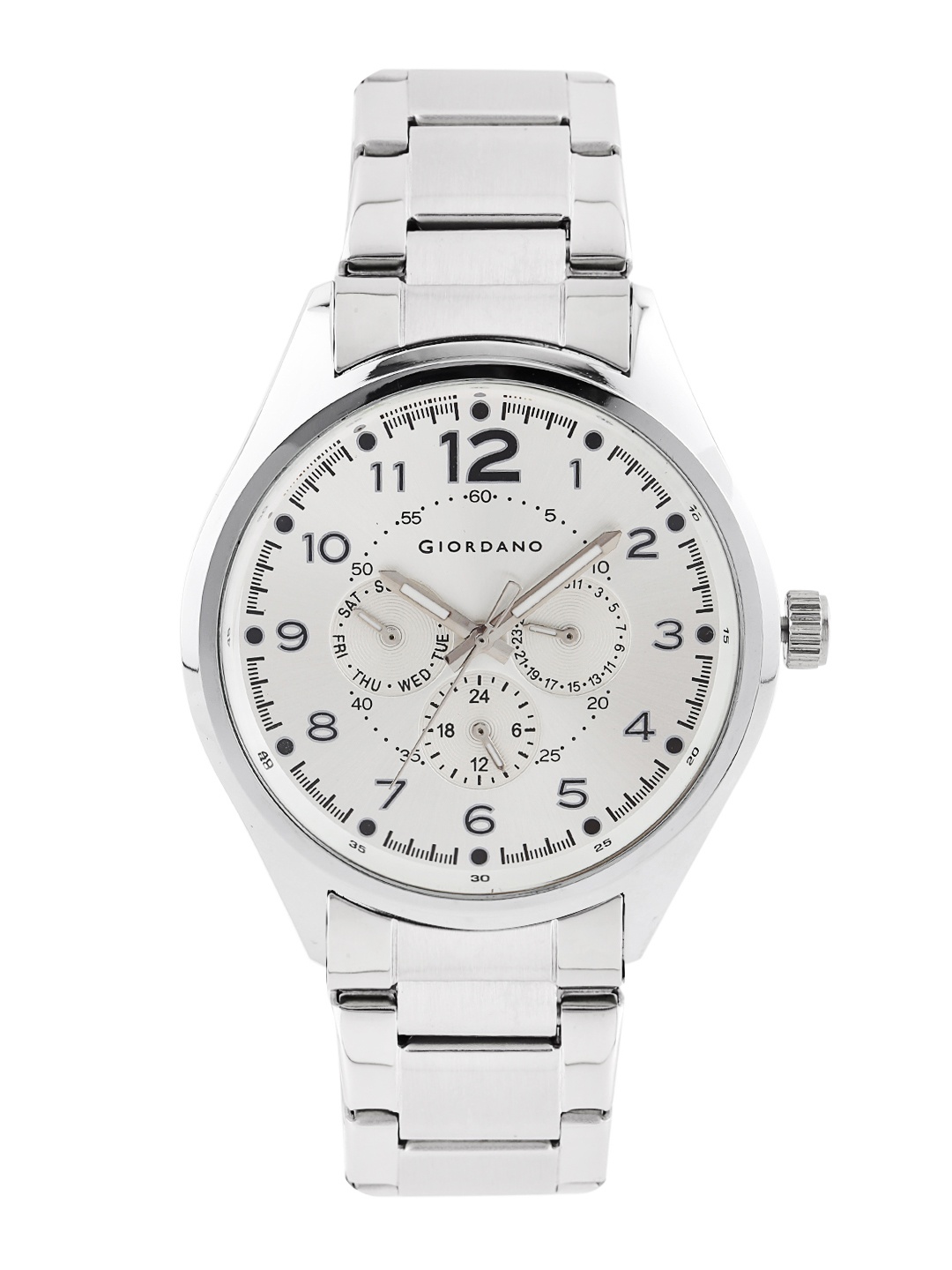 

GIORDANO Men Silver-Toned Dial Watch 60064-22