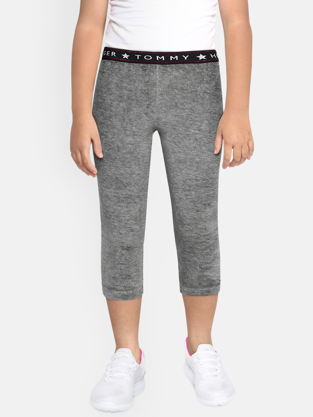 

Tommy Hilfiger Girls Grey Solid Leggings