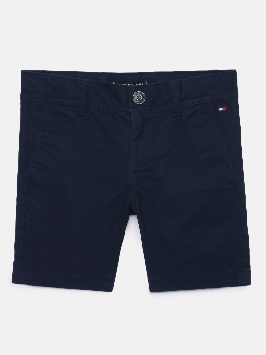 

Tommy Hilfiger Boys Navy Blue Pure Cotton Essential Twill Chino Shorts