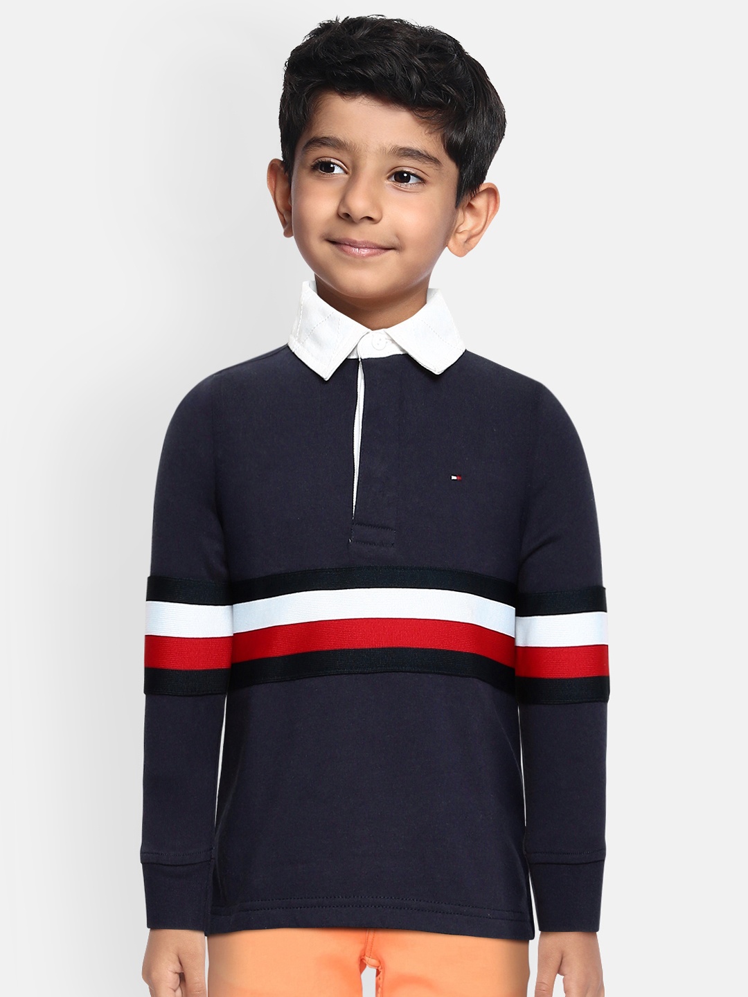 

Tommy Hilfiger Boys Navy Blue Rugby Sweatshirt