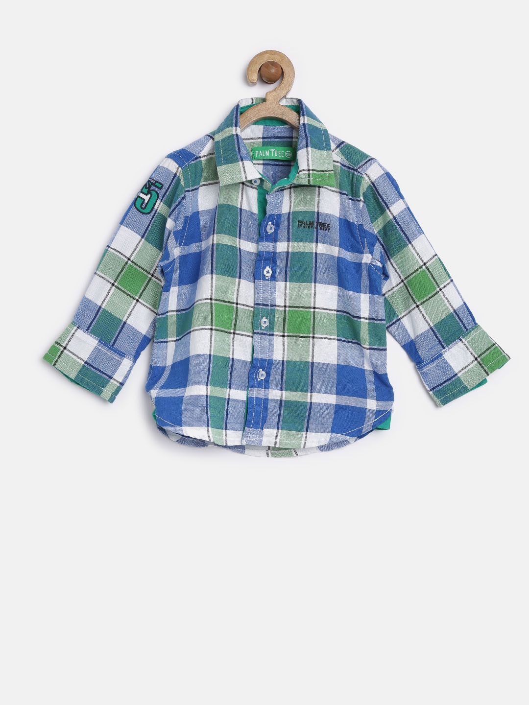 

Palm Tree by Gini & Jony Girls Blue Checked Shirt