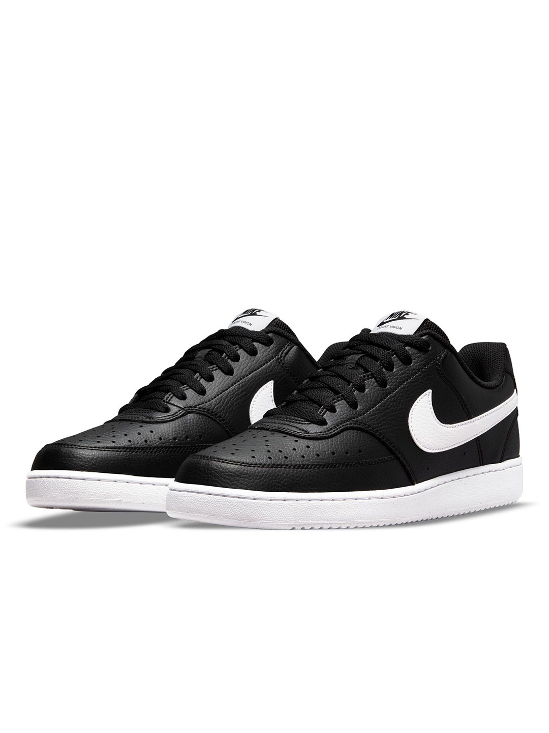 

Nike Men Court Vision Low Perforations Sneakers, Black