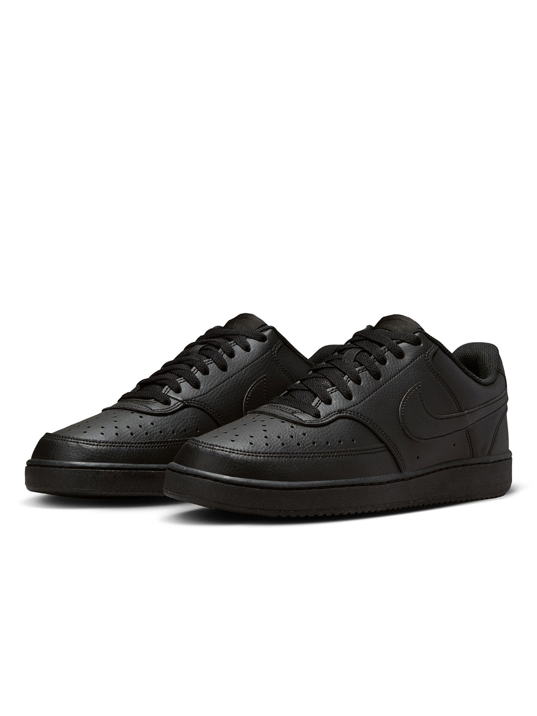 

Nike Men Court Vision Low Perforations Sneakers, Black