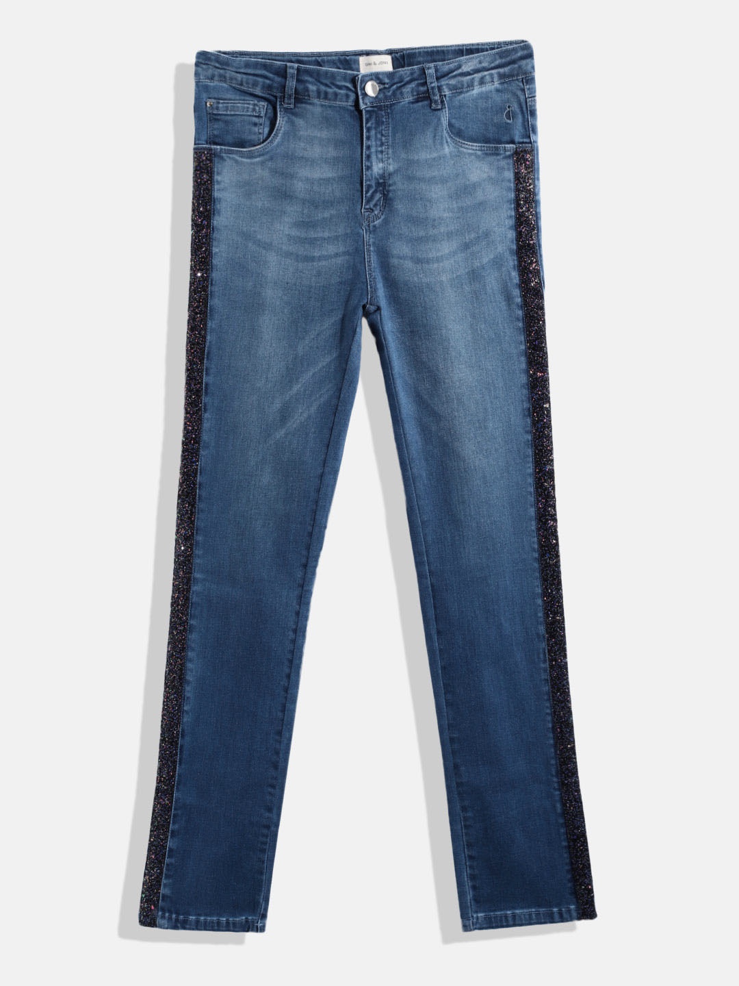 

Gini and Jony Girls Blue Light Fade Stretchable Jeans