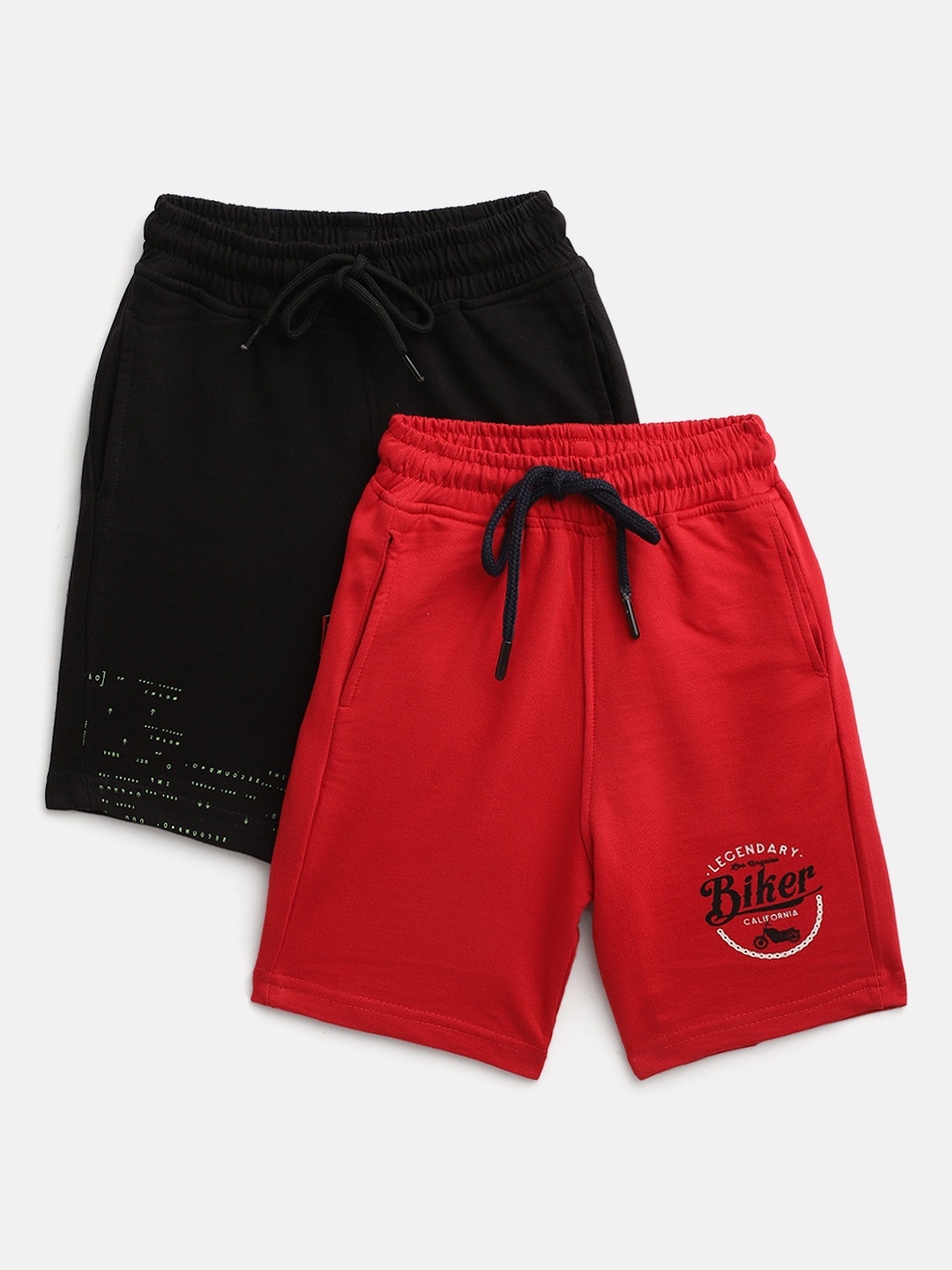 

Gini and Jony Boys Pack of 2 Pure Cotton Shorts, Red