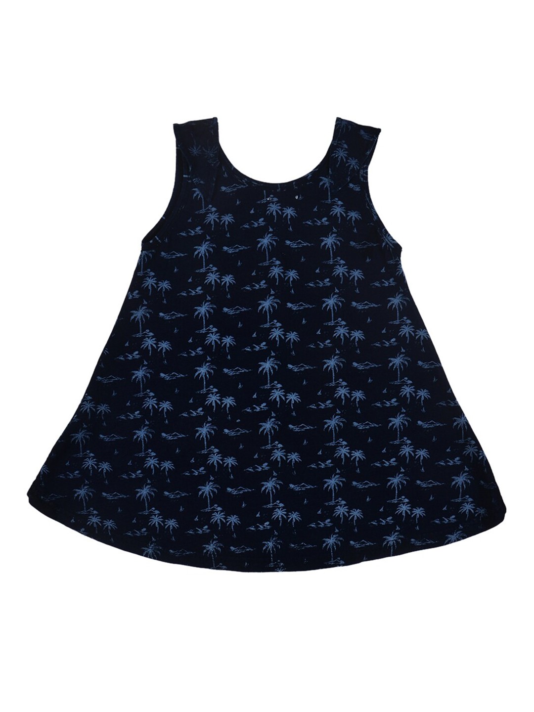 

Gini and Jony Navy Blue Floral Blouson Top