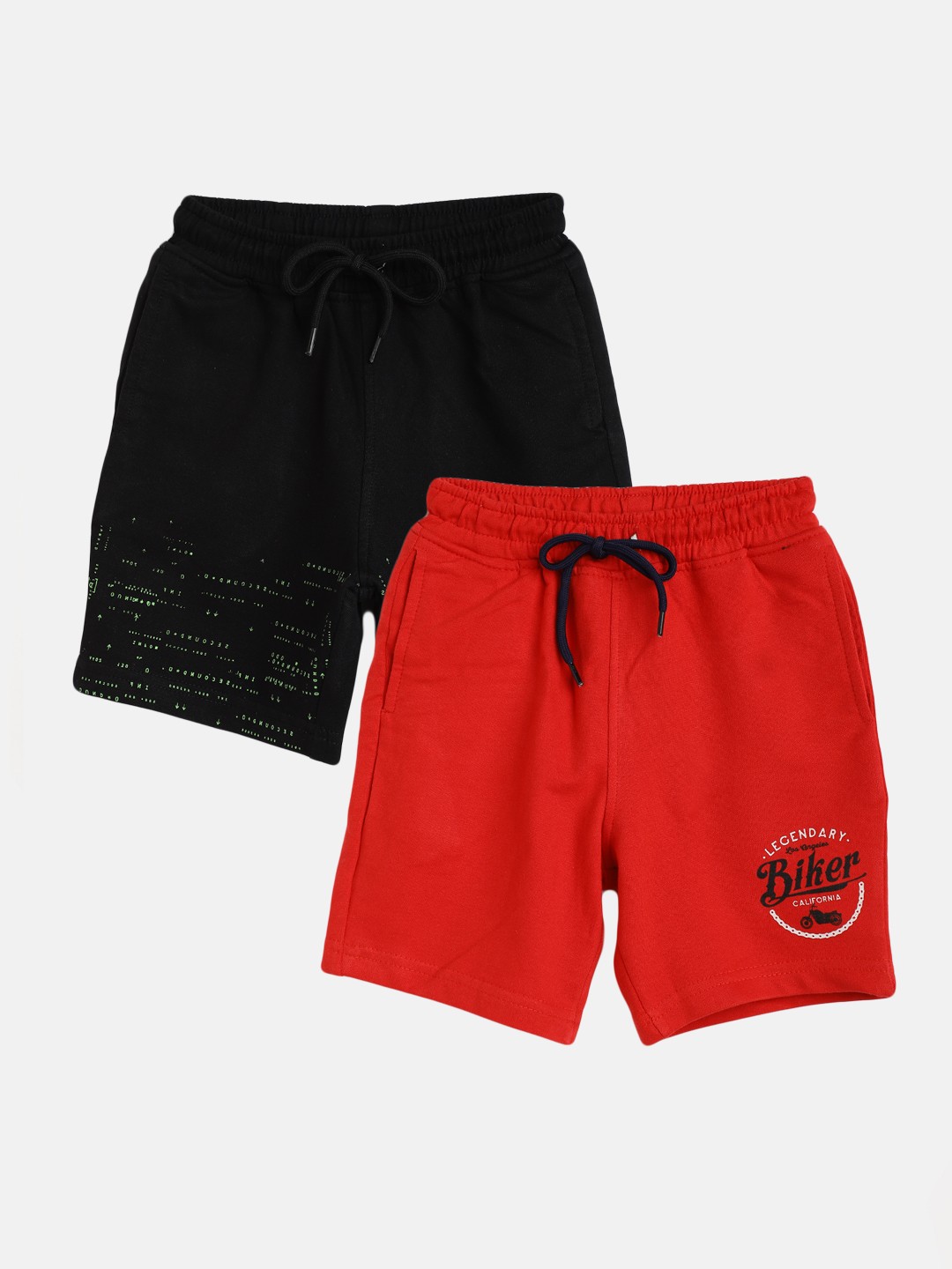 

Gini and Jony Infant Boys Pack of 2 Pure Cotton Shorts, Red